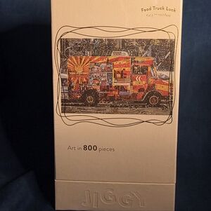 NEW JIGGY Puzzle "Food Truck luck"- Shark Tank Framable Art Kit